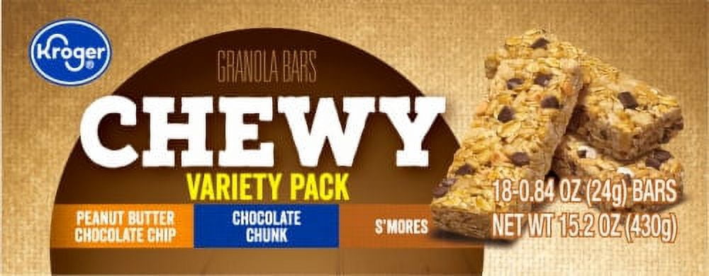 2X-KR Chewy Granola Bars Variety Pack - 0.84 oz - 18 ct
