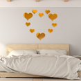 thumbnail image 4 of VogueV 10 Pcs 3D Mirror Love Heart Wall Stickers, Diy Peel-And-Stick Acrylic Decals for teen Room Nursery, Modern Romantic Home Decor, Black, 3X Big Hearts 7X Small Hearts, 4 of 5