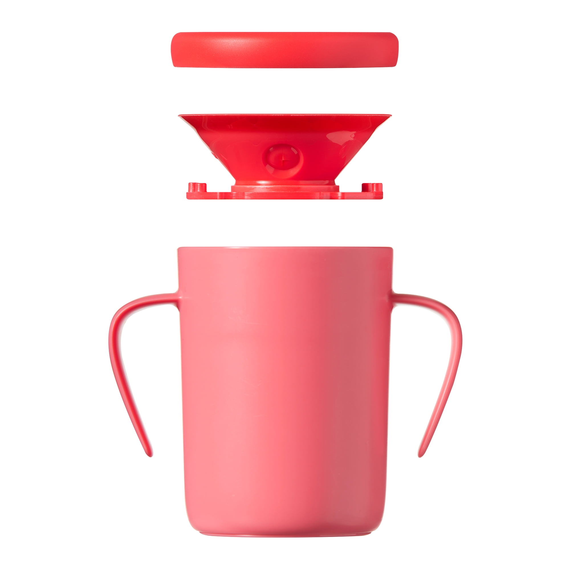 Tommee Tippee Easiflow 360° Spill-Proof Trainer Cup with Travel Lid, Elephant & Bear – 6m+, 2pk