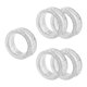 thumbnail image 1 of 5 piezas de anillos de silicona para dedos con forma de tijeras, insertos suaves para el pulgar y el cabello Blanco, 1 of 8