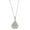 Light Green, variant on 1928 Jewelry Siam Red Crystal Cross Fan Filigree Teardrop Pendant Necklace For Women 16" + 3" Extender