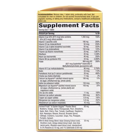 Nature's Way - Alive Once Daily Women's 50+ Multi-Vitamin & Whole Food  Energizer Ultra Potency - 60 Tablets