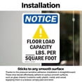 thumbnail image 3 of (2 Pack) Floor Load Capacity Sign, 3 of 7