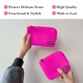 thumbnail image 4 of Set de bolsas de neopreno para pasaporte y maquillaje KUSSHI On-The-Go, 4 of 6