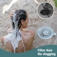 thumbnail image 5 of Tapón de silicona para el cabello, coladores, desagües para el baño, recogedor de cabello, fácil de instalar y limpiar, cubierta de drenaje de piso (2 piezas), 5 of 5