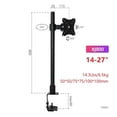 thumbnail image 2 of Bras de Bureau pour Moniteur 10-27 Pouces en Acier, Support de Téléviseur Lcd Simple, Inclinaison, Rotation 360°, Réglable, 2 of 6