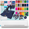 Silhouette White Cameo 5 w/ 8-in-1 Navy Heat Press & Siser HTV