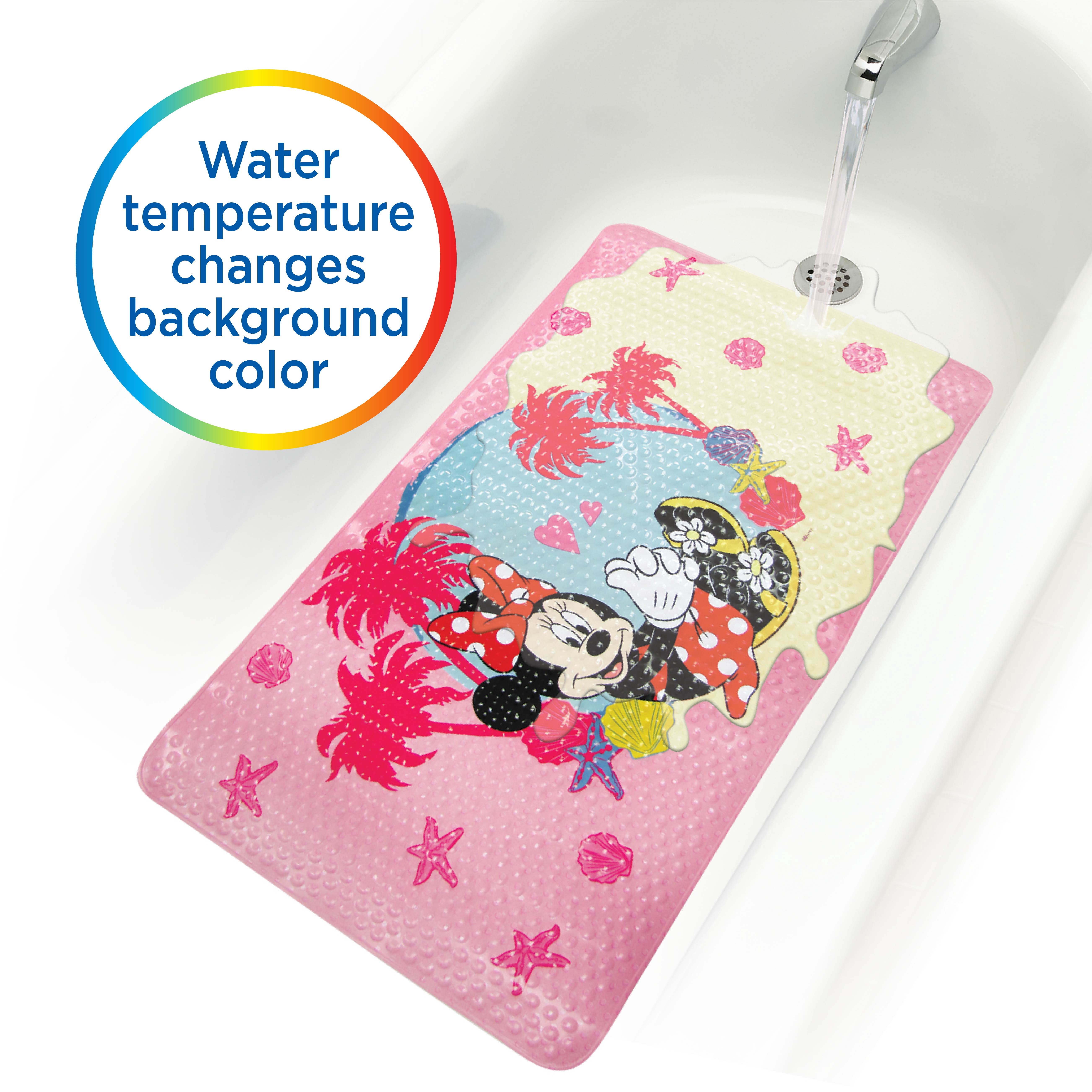 Disney Minnie Mouse Color Changing Bath Mat, 15" x 27"
