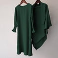 thumbnail image 7 of Girls Muslim Long Sleeve Dress Ramadan Abaya with Hijab Prayer Clothes Kaftan Dress Robe Size 3-12 Years, 7 of 7