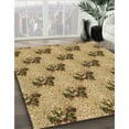 thumbnail image 3 of Ahgly Company Machine Washable Indoor Square Transitional Yellow Orange Area Rugs, 8' Square, 3 of 7