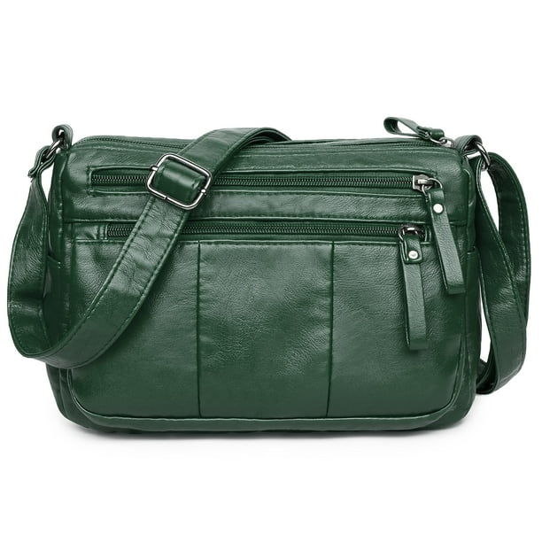 VOLGANIK ROCK Bolsos para mujer, bolso de hombro de piel sintética suave, bolso cruzado para mujer, bolso de bolsillo ligero