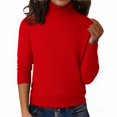 thumbnail image 5 of Comdrip Oversized Sweater Women, Women's Long Sleeve Jumper Tops 2025 Fall Chunky Knit Pullover Cozy Knit Loose Casual Trendy Pullover Tops Womens Mock Neck Sweater Red XL, 5 of 9