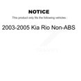 thumbnail image 2 of CMX Front Rear Disc Brake Rotors Drums Kit for Car 2003-2005 Kia Rio Non-ABS K8-102026, 2 of 11