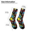 thumbnail image 2 of Honeii Monster Car Print Children's Colorful Socks,Unisex Kids and Toddlers' Cushioned Sock,Kids Athletic Crew Socks,for Everyday Wear and Sports, 2 of 5