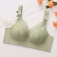 thumbnail image 5 of 3 Pack Womens Wireless T Shirt Bras for Senior Lace Full Coverage No Underwire Bralettes Older Women Everyday Bras(Multicolor 42BC), 5 of 7