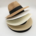 thumbnail image 5 of XmhyTop Sombrero de paja negro, protector solar para varias ocasiones, tamaño 54 - 59 cm, 1, 5 of 5