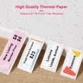 thumbnail image 4 of Riwcyla Étiquette d'Impression Thermique en Papier Code-Barres Prix Taille Nom Étiquettes Vierges Imperméables Résistantes aux Déchirures 12*40mm Rouleau de 160 Pcs pour Organisateur de Maison Supermarché Magasin Traiteur, 4 of 6