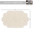thumbnail image 4 of 100% Cotton Softness & Absorbency: Made from premium cotton, this bath rug offers plush softness and excellent moisture absorption, keeping your bathroom floor dry and cozy., 4 of 9