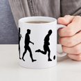 thumbnail image 6 of CafePress - Evolution Of Soccer Mug - 11 oz Ceramic Mug - Novelty Coffee Tea Cup, 6 of 6