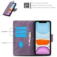 thumbnail image 7 of for iPhone 13 Pro Wallet case with RFID Blocking Credit Card Holder,Flip PU Leather Emboss Butterfly Flower Shockproof Protective Cover Women Men for iPhone 13 Pro Phone case,Purple, 7 of 7