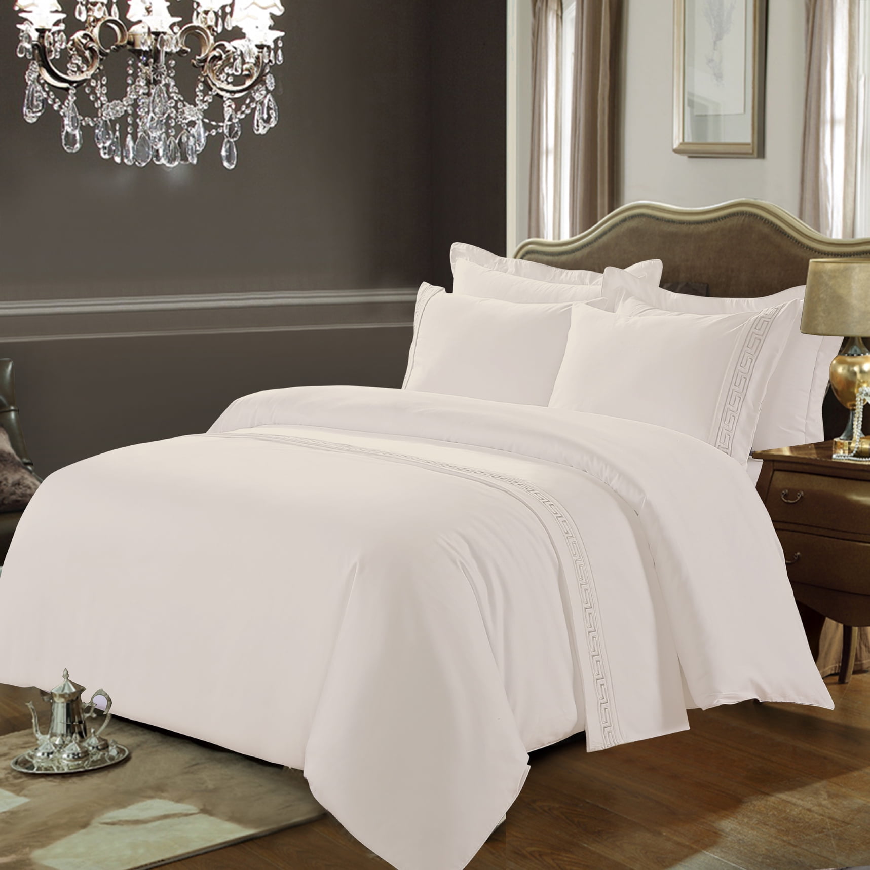 Greeky 600tc Duvet Cover Set Cream King Canada Greeky 600tc Duvet Cover Set Cream King