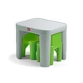 thumbnail image 4 of Step2 Mighty My Size Kids Plastic Toddler Table and Chairs Set, Gray, 4 of 5