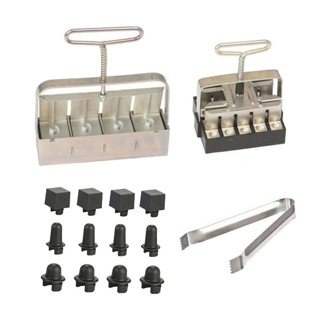 Bloqueador de semillas para hacer bloques de tierra, regalo de jardinería portátil, práctico manual de jardinería Conjunto C