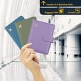 thumbnail image 3 of Porta pasaporte creativo de PU para aviones, bolsa de almacenamiento con certificado, cepillo antirrobo, porta pasaporte RFID, 3 of 5