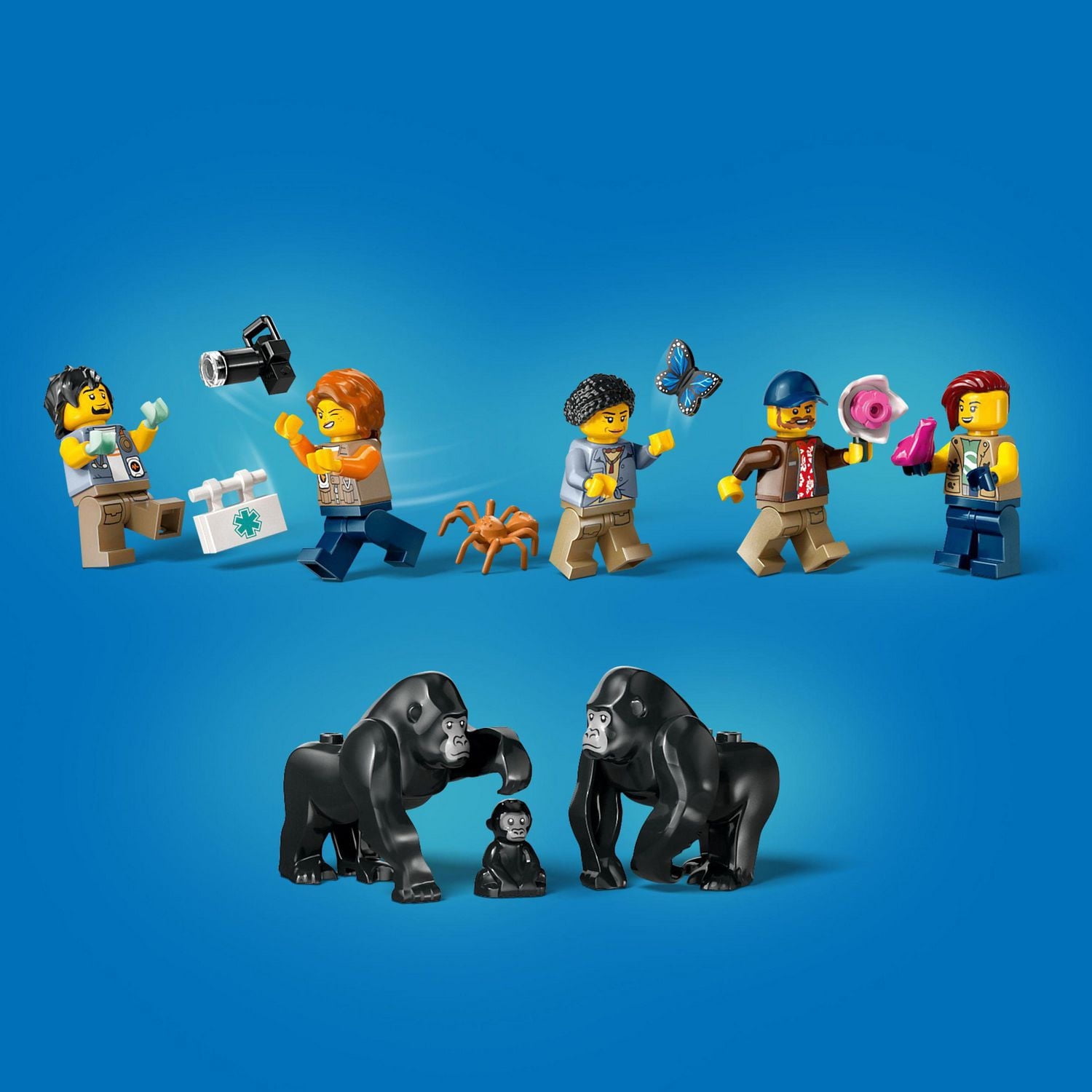 LEGO City Exploration L’hélicoptère au camp de base d’exploration de la jungle 60437 Ensemble de construction (881 pièces)