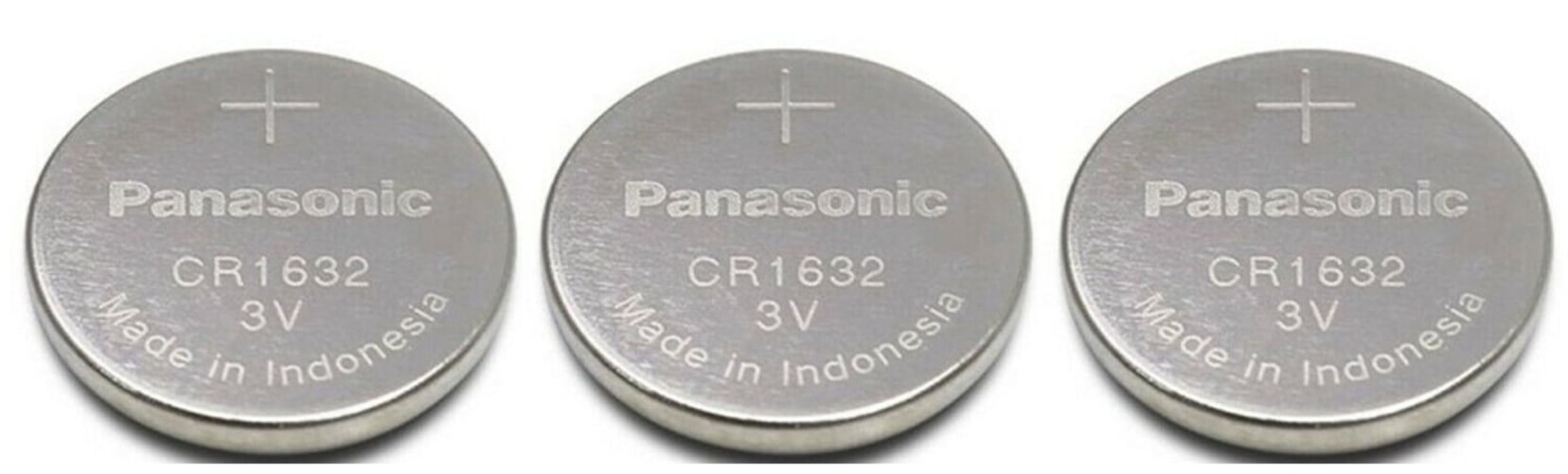 3pcs Panasonic CR1632 CR 1632 3v Coin Lithium Battery, REMOTE KEYLESS