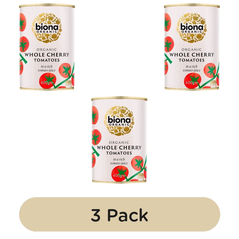 Biona Organic Whole Cherry Tomatoes 400g, British Import (Pack of 3)