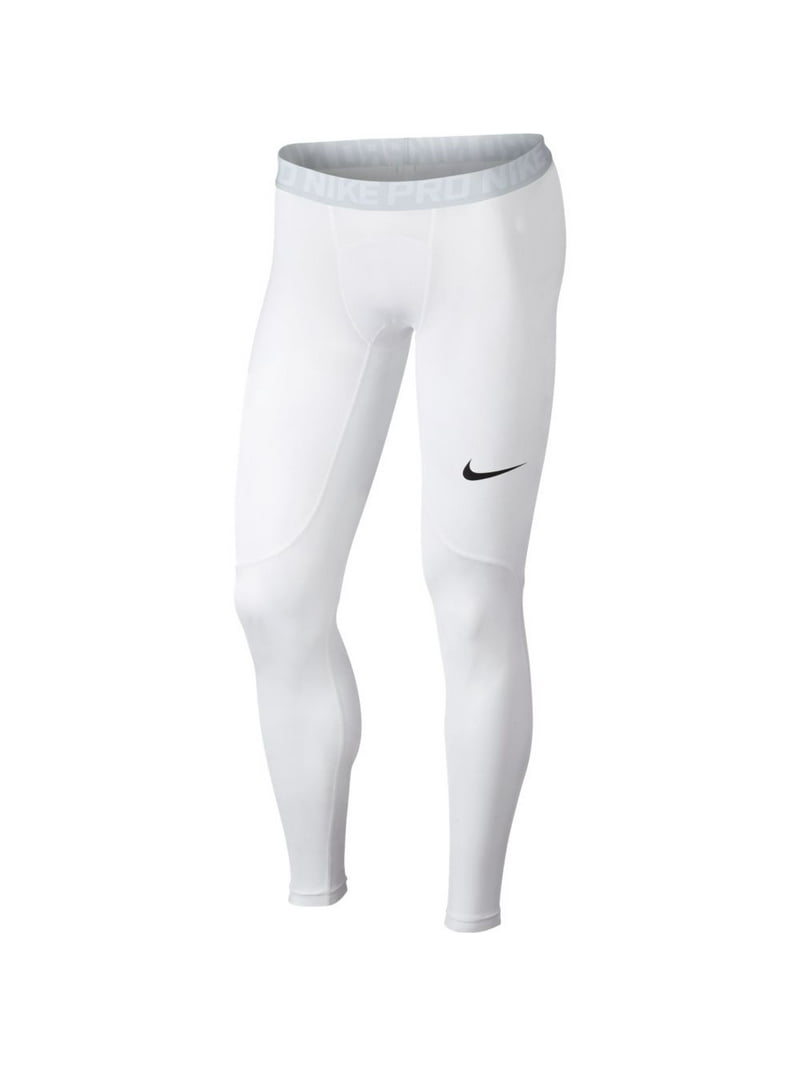 Canal pobreza Asociación Nike Pro Men's Training Tights 838067-100 White - Walmart.com