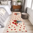 thumbnail image 4 of Red Tulip Flowers 2'x6' Runner Rugs for Hallway Kitchen Bedside Non Slip, Spring Floral Vintage Drum Country Yellow Entryway Rug Runners with Rubber Backing, Long Carpet Runner for Laundry Room, 4 of 8