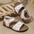 thumbnail image 6 of Hifoo Summer Girls Large Sized Casual Sandals Open Toe Patchwork Colorful Prints Comfortable Sandals Outdoor Beach Shoes Leisure Kids Footwear, 6 of 8