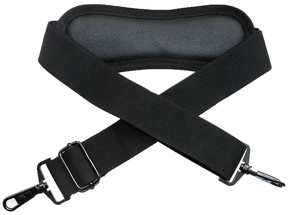 Black Color Padded Adjustable Up to 54' Length Shoulder Strap with Swivel Hook for Bags/Briefcases/Luggage
