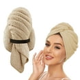 thumbnail image 6 of RKZDSR Fast Drying Microfiber Hair Towel Wrap with Elastic Strap - Super Soft Hair Turban for Long, Thick, and Curly Hair, 6 of 9