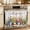 Off-White, variant on Oven Skirt Curtain for Kitchen 24x32 Inch, Hello Spring Oven Curtain with 8 Ribbon Ties & Ruffle Trim, Stove Skirt Curtain Dishwasher for Cabinets Over Sinks Elagant Summer Floral Botanical Wooden