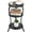 Black, variant on Vintage Small Round Side Table, 3-Tier Slim Waist Circular End Table with Storage Shelf, Compact Tea Sofa Side Table, Round Corner Coffee Table Nightstand for Living Room Bedroom Small Spaces
