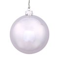 thumbnail image 1 of Vickerman 6" Silver Shiny Ball Ornament 4 per Box, 1 of 4