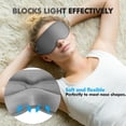 thumbnail image 5 of Sleep Eye Mask for Men Women, Lash Extensions 3D Sleeping Mask, Travel Blackout Night Blindfold Eye Shade Cover with Adjustable Strap, 5 of 7