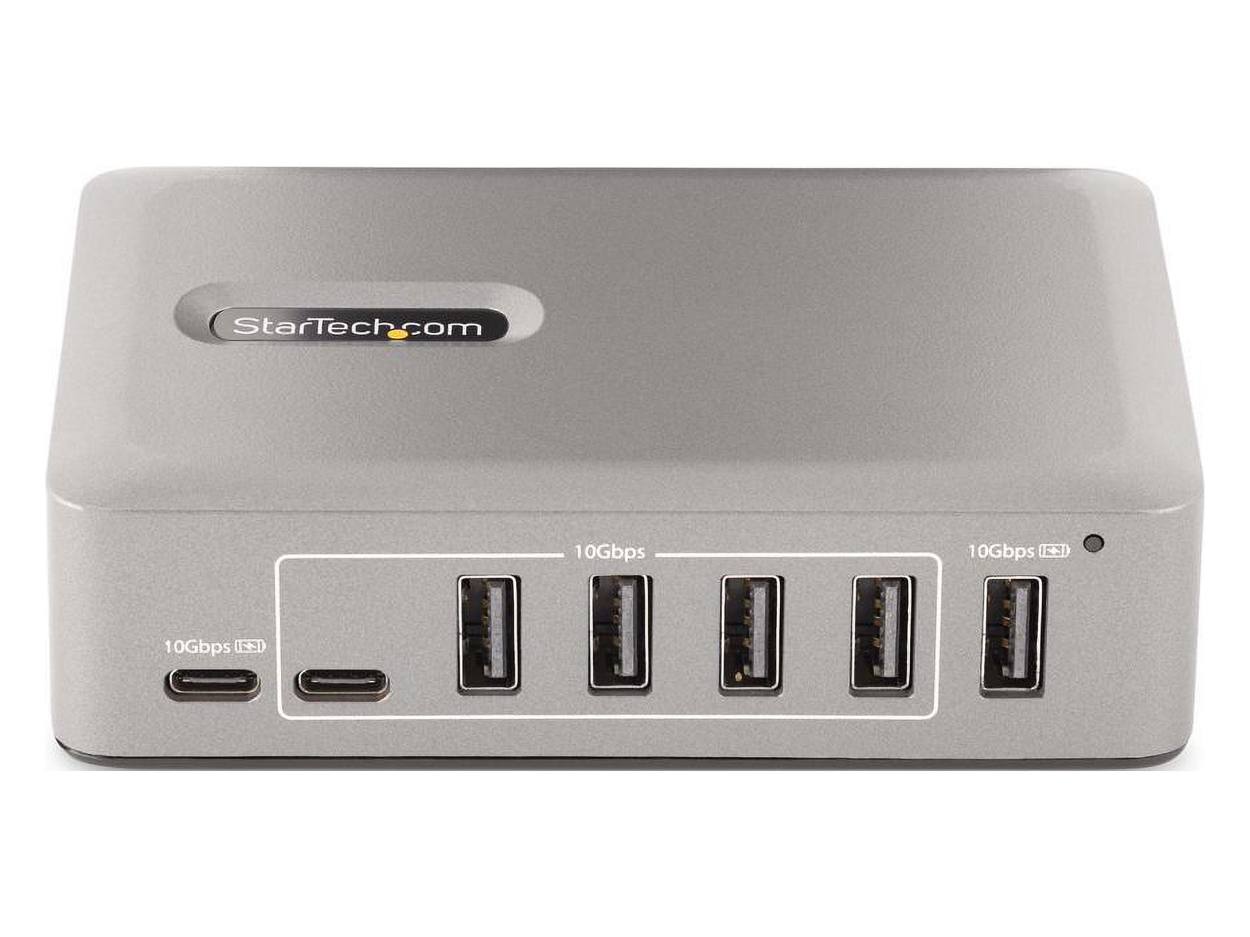 StarTech 10-Port USB-C Hub - 8x USB-A/2x USB-C - Self-Powered w/65W Power Supply - USB 3.1 10Gbps - Desktop/Laptop USB Hub w/USB-IF Certified 3ft Locking Cable, USB C Hub