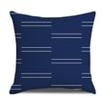 thumbnail image 2 of PEACNNG Decorative Throw Pillow Covers Blue Geometric Linen Pillow Case Square Cushion Covers for Home Couch Garden Sofa Farmhouse Cusion 18 x 18 Inch Set of 4, 2 of 5