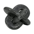 thumbnail image 6 of Marble Knot Sculpture for Living Room Decor - Decorative Home Accent for Bathroom, Office, Shelf, or Entryway Display - Tabletop Ornament for Coffee Table or Bedroom Decor - 6", Gray, 6 of 11
