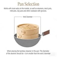 thumbnail image 6 of Milemduomar 10 inch Bamboo Steamer Basket Set with Chopsticks Ceramic Sauce Dishes Paper Liners,for Cooking, 6 of 9