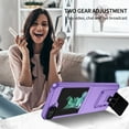 thumbnail image 6 of ELEHOLD Slim Fit Case for Samsung Galaxy Z Flip 5 with Thickened Camera Lens Frame Invisible Foldable Kickstand Non-Slip Full Body Shockproof Protective Cover for Samsung Z Flip 5, Purple, 6 of 10