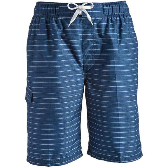 Kanu Surf Men's Flex Swim Trunks (Regular & Extended Sizes) 2X Line Up Navy