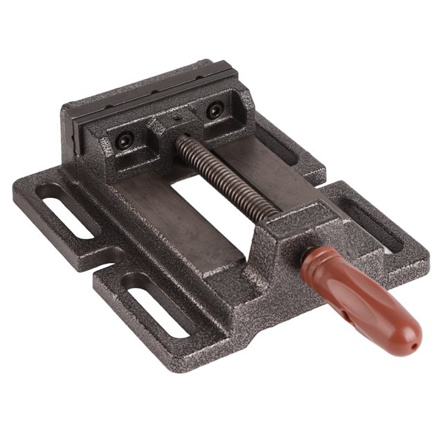 Abrazadera de tornillo de banco, herramienta manual de Base ranurada de hierro fundido duradero alemán de alta precisión