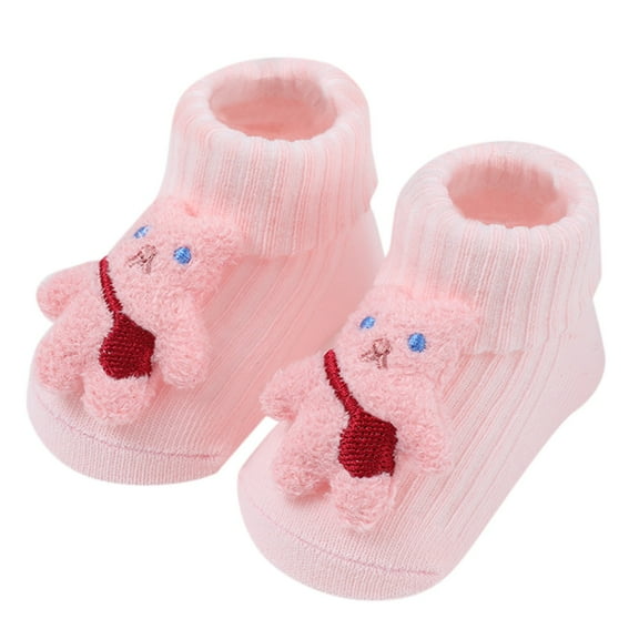 Hupttew Girls Socks Baby Infant Newborn Cotton Anti Slip Socks Cartoon Socks