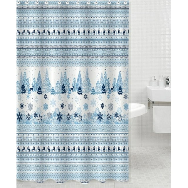 Rideau de Douche de Noël/polyester avec Crochets, Hiver