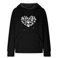 thumbnail image 4 of DPTALR Femmes Imprimé Col Rond Manches Longues Desserrer Sweat-Shirt Unique Tops Pull-Over Blouse, 4 of 4